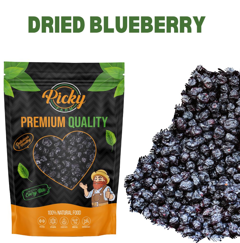 Dried Blueberries | Premium Whole Blueberries | Sweet & Chewy Superfood Snack