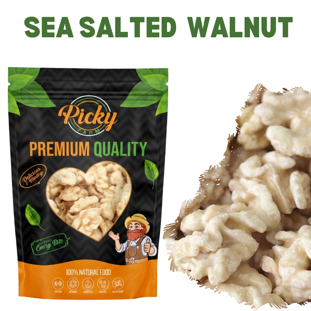 Premium Sea Salted Blanched Walnut | Fresh, Crunchy & Lightly Salted  | 150g / 200g / 500g