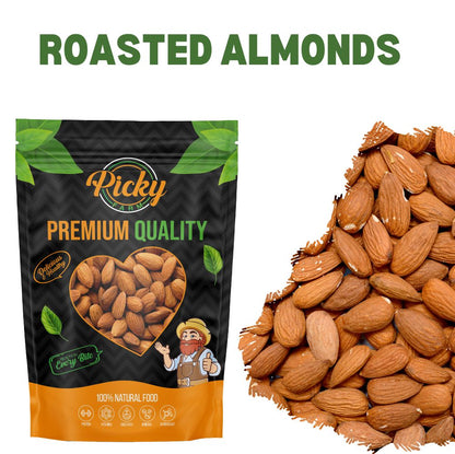 Roasted Almond | Premium Crunchy Whole Almonds
