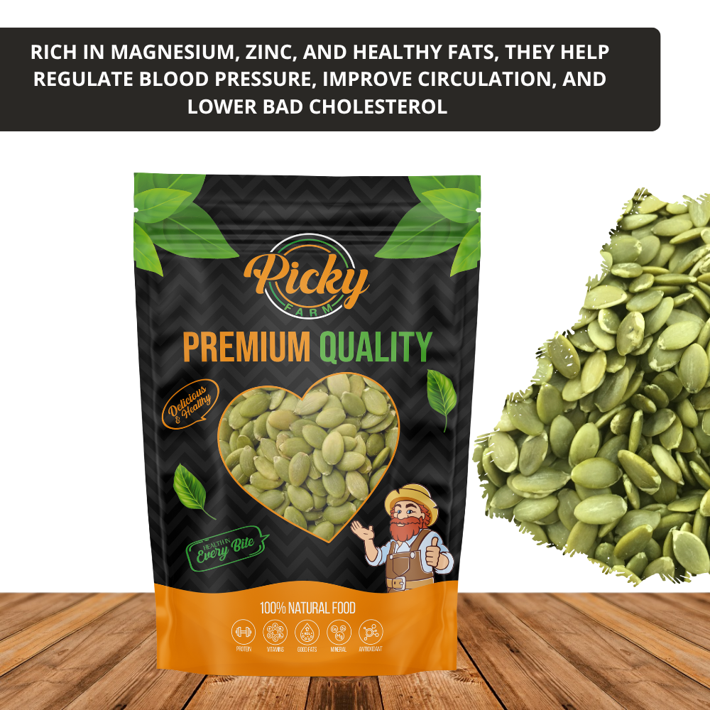Raw Pumpkin Seeds | Premium Crunchy Pepitas | Healthy Snack