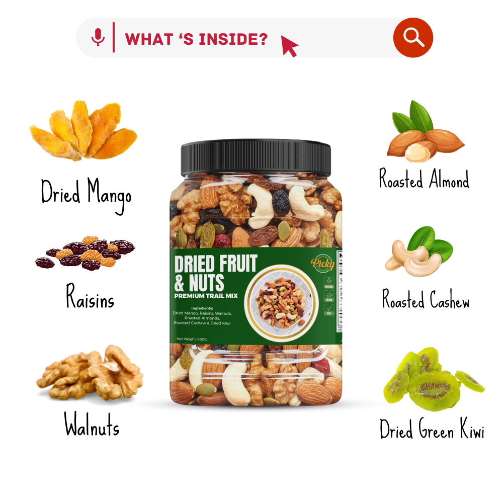 Premium Trail Mix Dried Fruits & Nuts