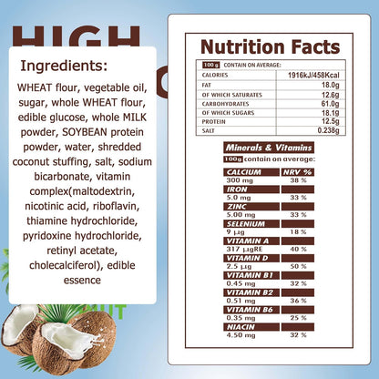 High Energy Bar – Coconut Flavor | Ideal for Camping, Survival & Travel