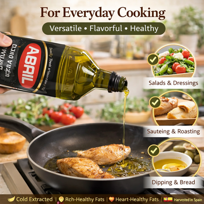 Extra Virgin Olive Oil 1L Imported from Spain | Cold-Pressed