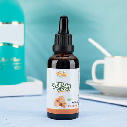 Stevia Sweetener, Caramel Flavored Stevia Drops, 30ml - Natural Liquid Sweetener with Zero Calories