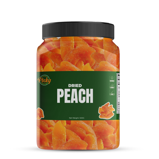 Dried Peaches | Premium Golden Peaches | Naturally Sweet Snack for Baking, Oats & Smoothies | 250g - 1kg