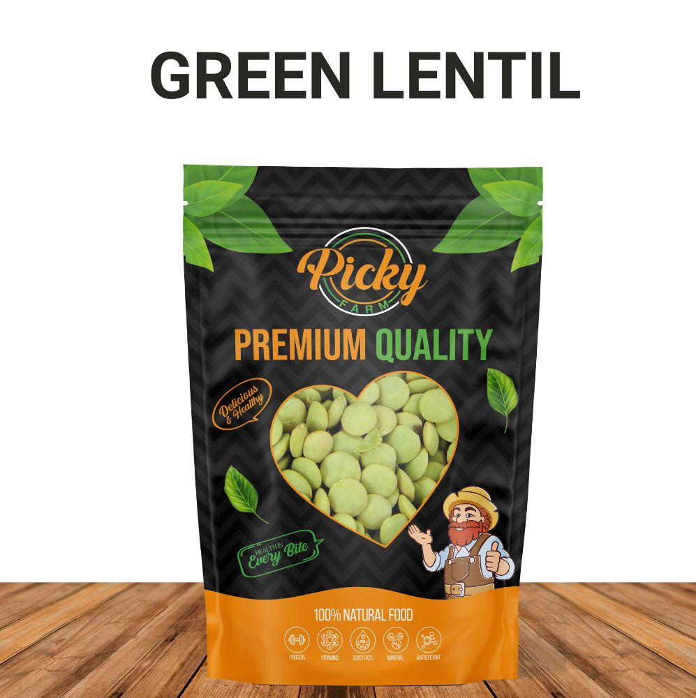 Green Lentil, 250g / 500g / 1kg — Premium Quality, Healthy Meals, Perfect for Soups, Salads