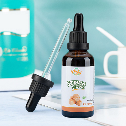 Stevia Sweetener, Caramel Flavored Stevia Drops, 30ml - Natural Liquid Sweetener with Zero Calories