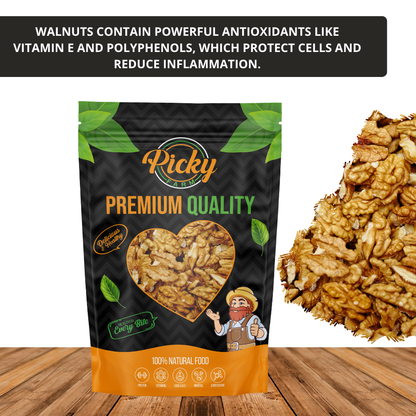 Raw Walnut | Premium Walnut Kernels | Protein & Fiber | Healthy Snack & Baking Ingredient | 200g / 500g / 1kg