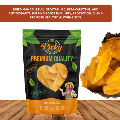 Dried Mango | Premium Sweet & Chewy Mango Slices | Healthy Snack 150g / 200g / 500g