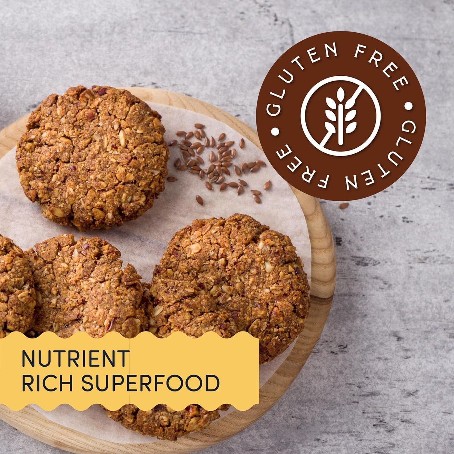 Brown Flax Seeds, 250g to 1kg | Premium Quality, High in Fiber, Omega-3, and Protein for Baking, Smoothies & Salads