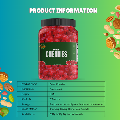 Dried Cherries | Premium Quality | Dried Fruits Snack | 250g - 700g