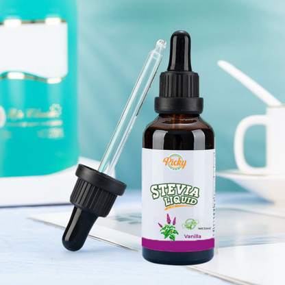 Stevia Sweetener, Vanilla Flavored Stevia Drops, 30ml | Natural Liquid Sweetener with Zero Calories