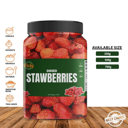 Dried Strawberry | Premium Sweet & Tangy Whole Strawberries
