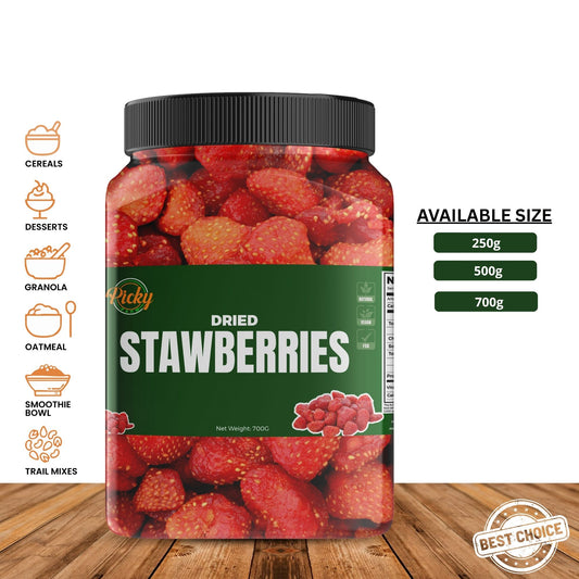 Dried Strawberry | Premium Sweet & Tangy Whole Strawberries