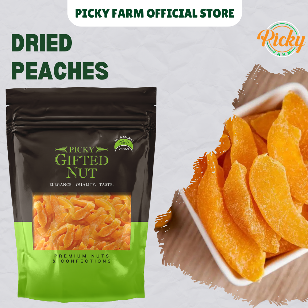 Dried Peaches | Premium Golden Peaches | Naturally Sweet Snack for Baking, Oats & Smoothies | 150g - 1kg
