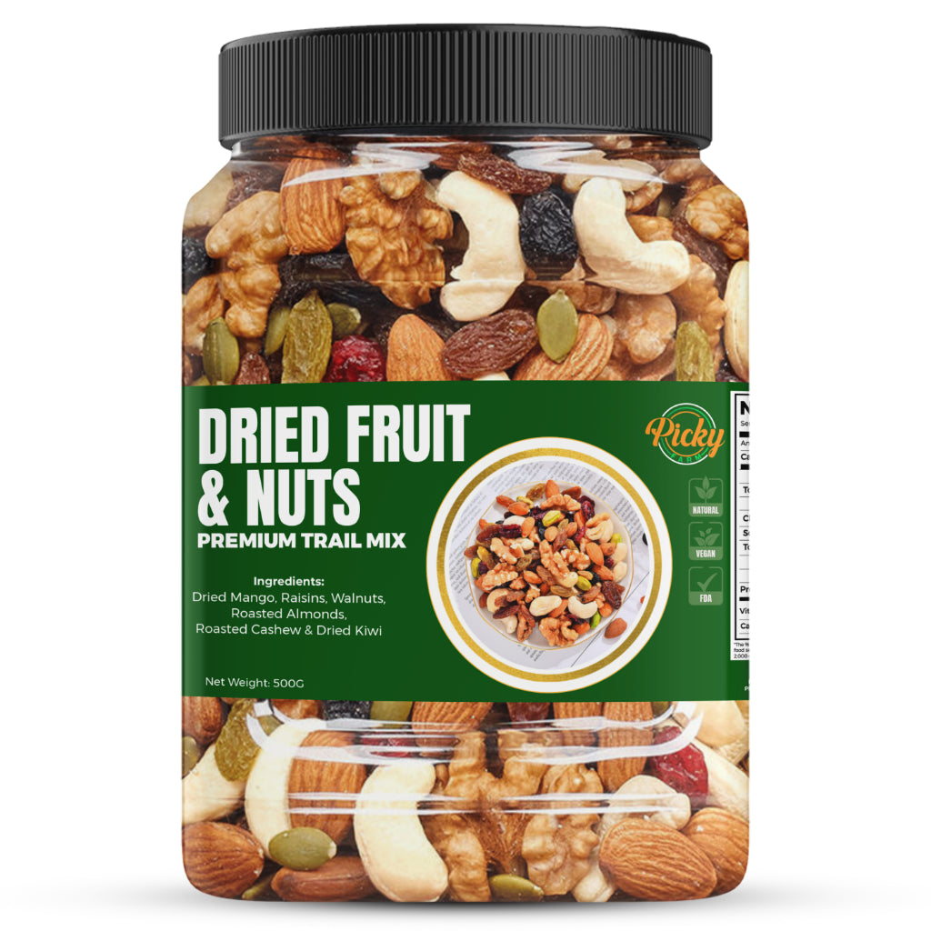 Premium Trail Mix Dried Fruits & Nuts 250g - 500g