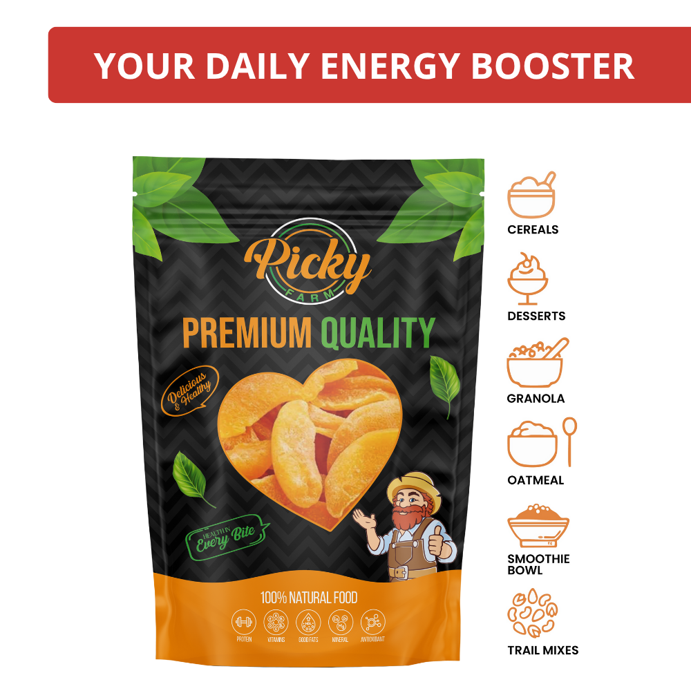 Dried Golden Peach | Premium Sweet & Juicy Peach Slices | Healthy Fruity Snack | 150g / 200g / 500g