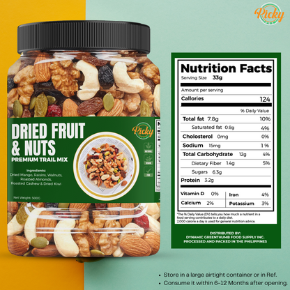 Premium Trail Mix Dried Fruits & Nuts