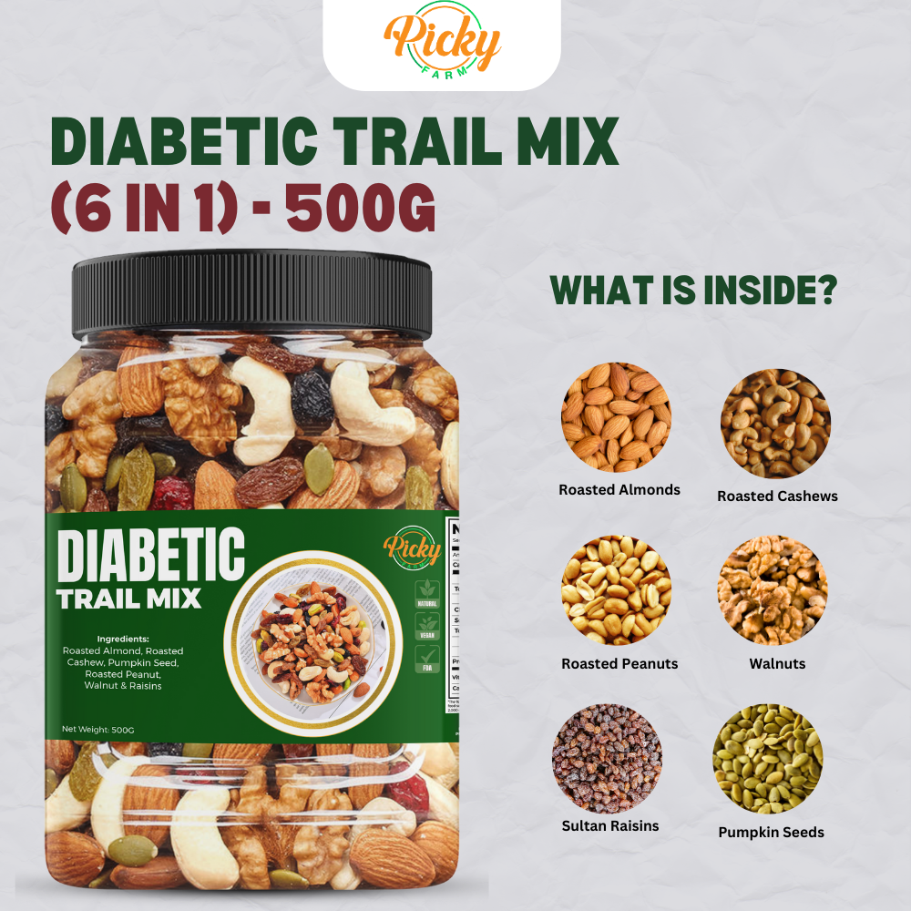 Christmas Premium Snack Jar | Diabetic Trail Mix | Perfect Gift for Employees, Teachers, Office, Fam