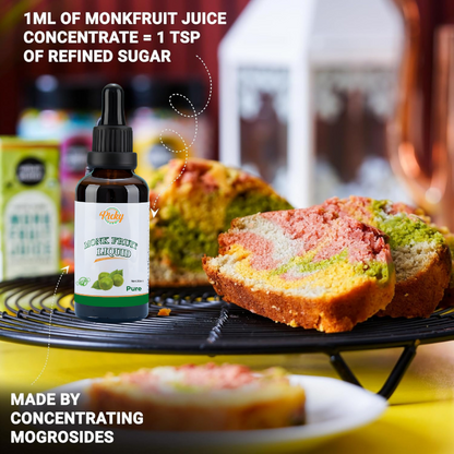 Monk Fruit Sweetener Drops, 30ml | 100% Natural Liquid Sweetener with Zero Calories