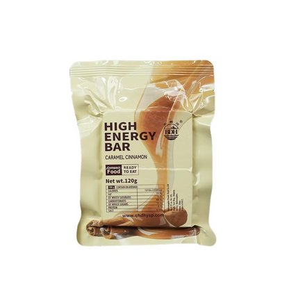 High Energy Bar – Caramel Cinnamon Flavor | Ideal for Camping, Survival & Travel