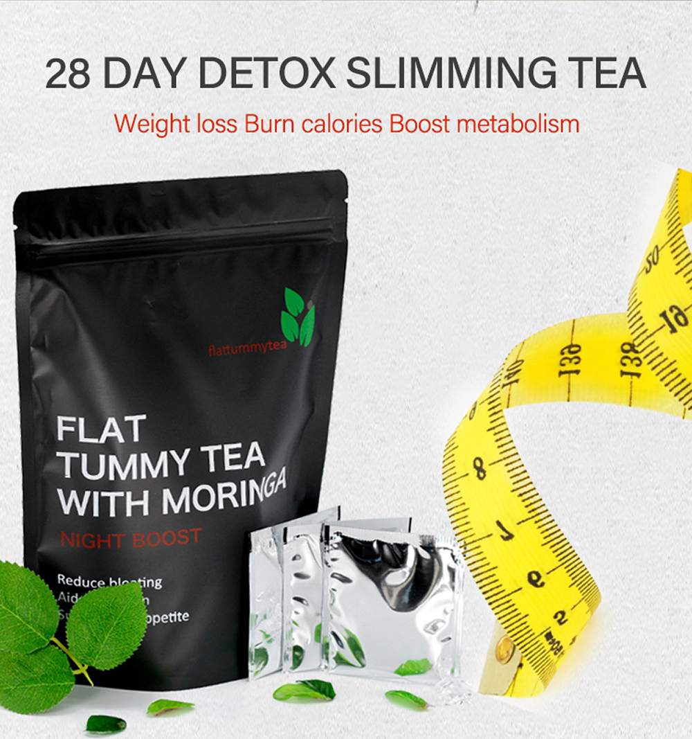 Herbal Tea for Flat Tummy Team with Moringa