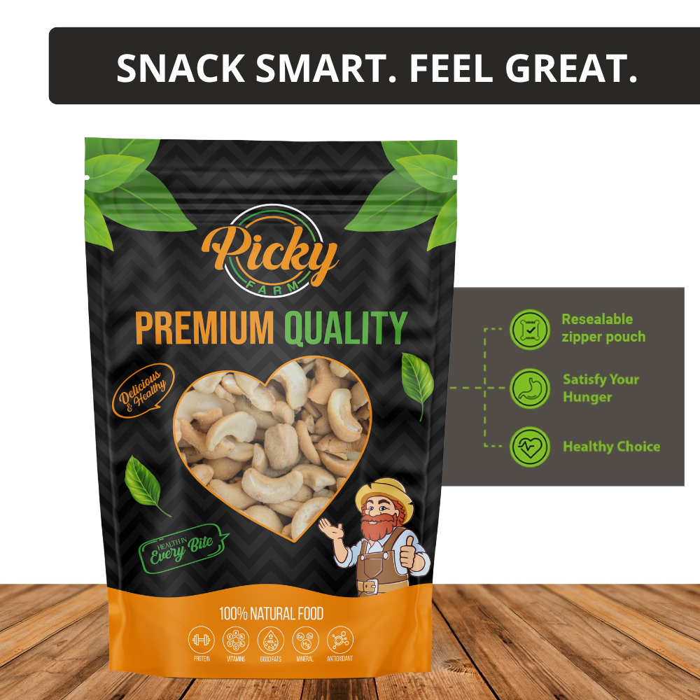 Salted Cashew | Premium Roasted Cashew Nuts | 150g / 200g / 500g
