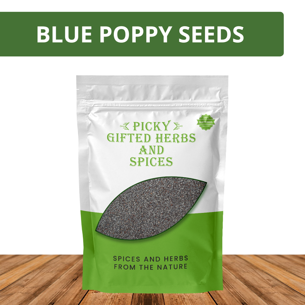 Blue Poppy Seeds 50g | Premium Whole Poppy Seeds | Nutty Aroma | Perfect for Baking, Bread, Pastries & Cooking