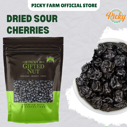 Pitted Dried Sour Cherries - Naturally Tangy, Perfect for Salads, Cereal, Yogurt Toppings, and Snacking - 150g, 250g & 500g