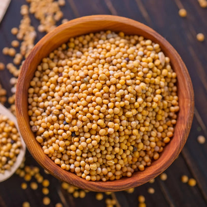 Yellow Mustard Seed 50g | Premium Whole Mustard Seeds | Mild, Tangy Flavor | Perfect for Pickling, Sauces & Seasoning