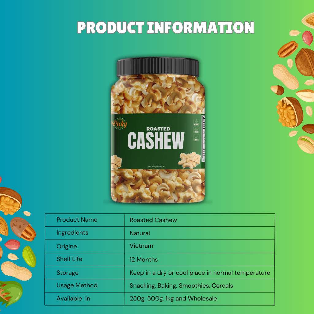Roasted Cashew Nut Splits | Premium Quality | 250g - 1kg