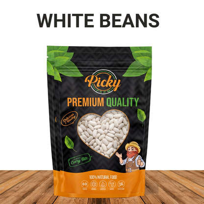 Turkish White Beans 250g / 500g / 1kg | Premium Quality | Versatile Cooking | Pantry Essential
