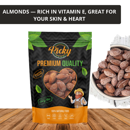 Garlic Flavored Almond | Roasted Almonds with Garlic Seasoning | 150g / 200g / 500g