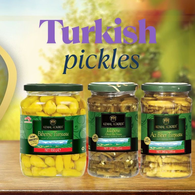 Turkish Pickles Jalapeno and Hot Pepper 340g - 600g