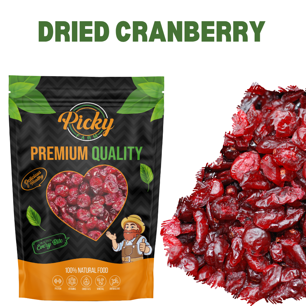 Dried Cranberries | Premium Sweet–Tart Snack | 150g / 200g / 500g