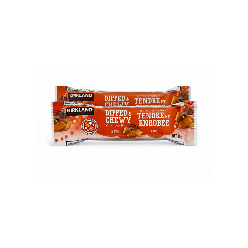 Kirkland Signature Dipped & Chewy Granola Bar 31g – Caramel Flavor | Energy / Protein Bar