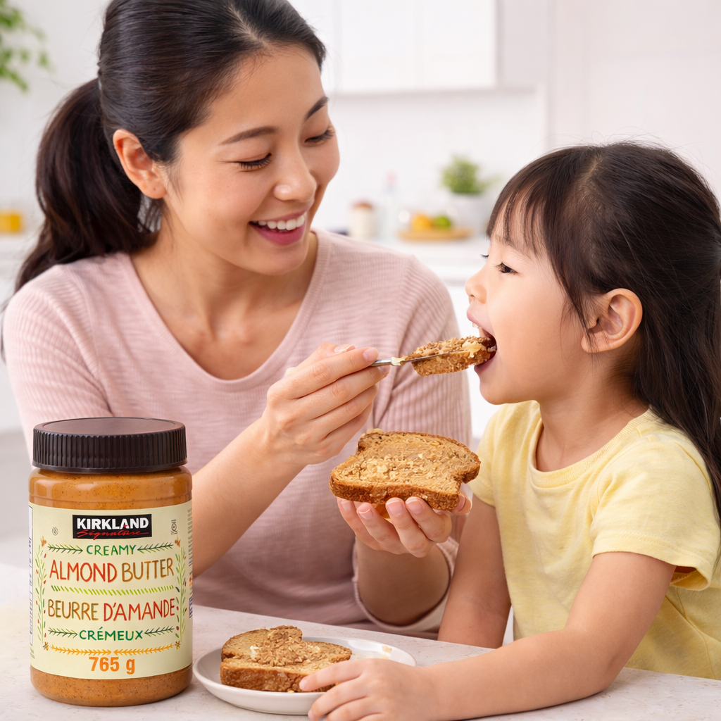 Kirkland Signature Creamy Almond Butter 765g – Premium Almond Spread