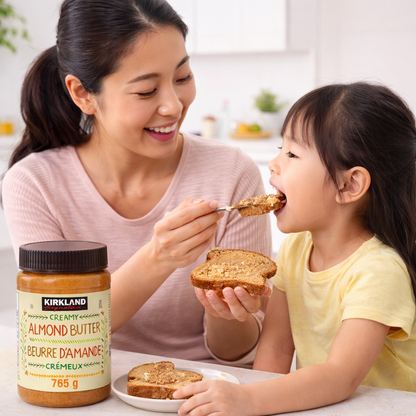 Kirkland Signature Creamy Almond Butter 765g – Premium Almond Spread