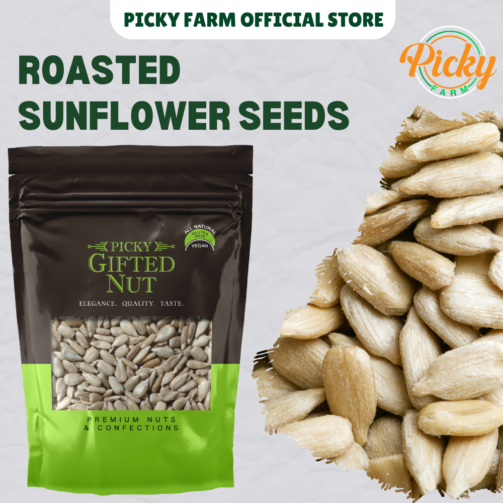 Roasted Sunflower Seed Kernels | Premium Quality, Unsalted | For Snacking, Baking, Oatmeal & Smoothies | 250g - 1kg