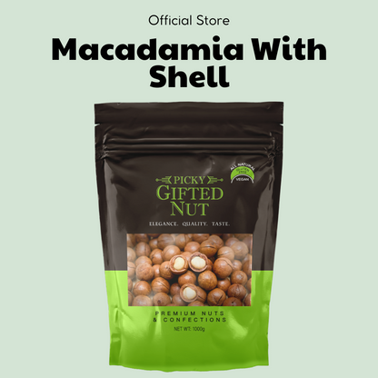 Roasted Macadamia Nuts with shell