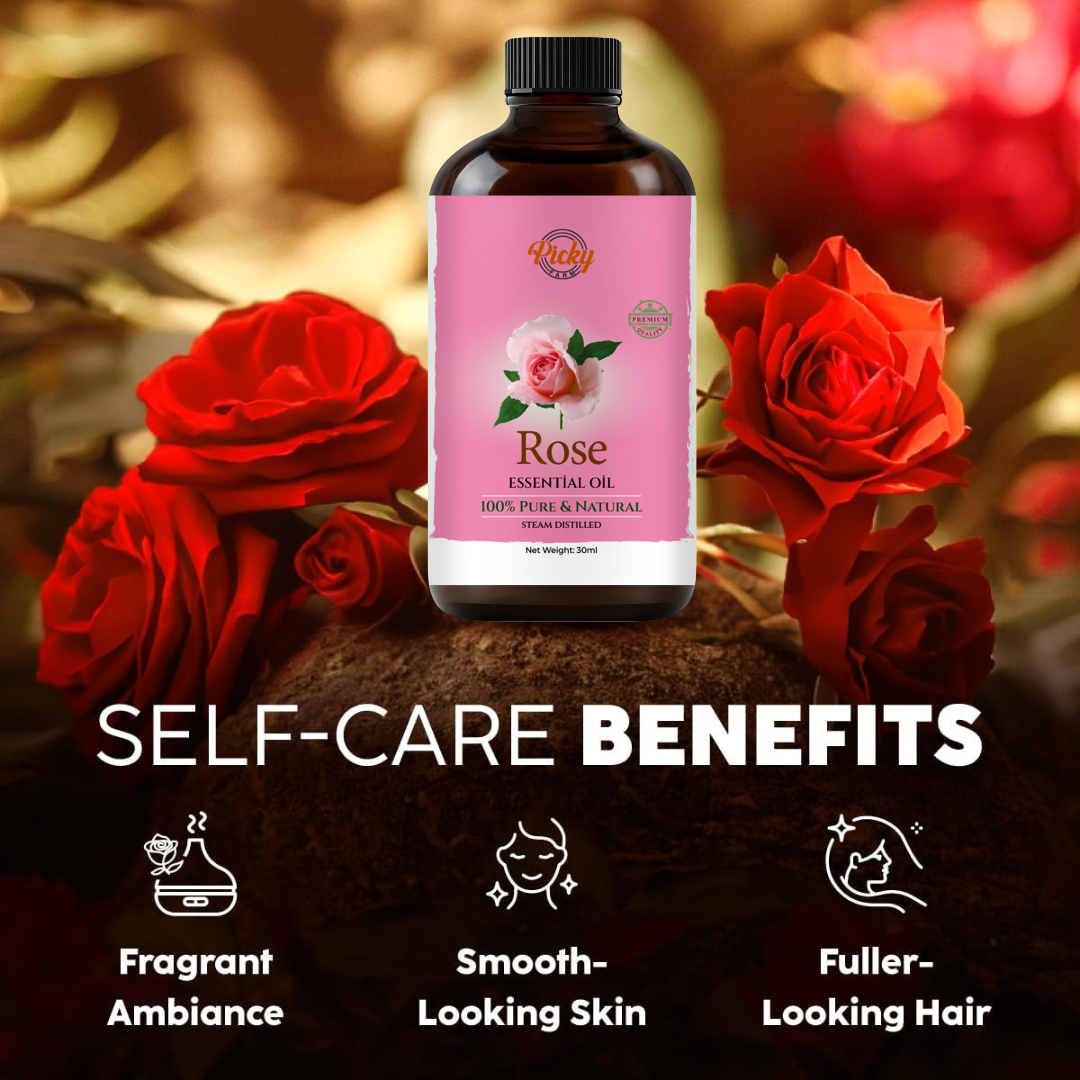 Rose Essential Oil 30ML | 100% Pure Natural Rose Essential Oil