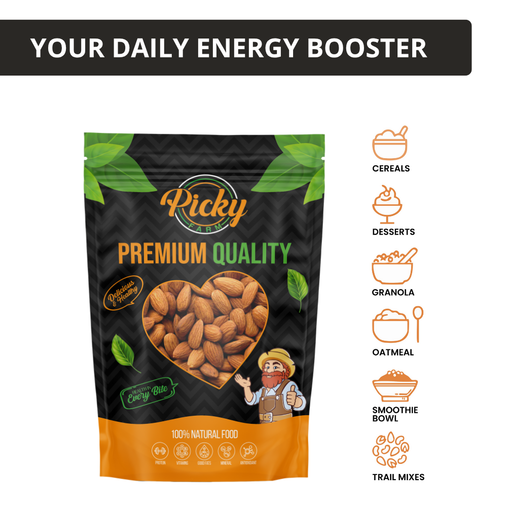 Roasted Almond | Premium Crunchy Whole Almonds
