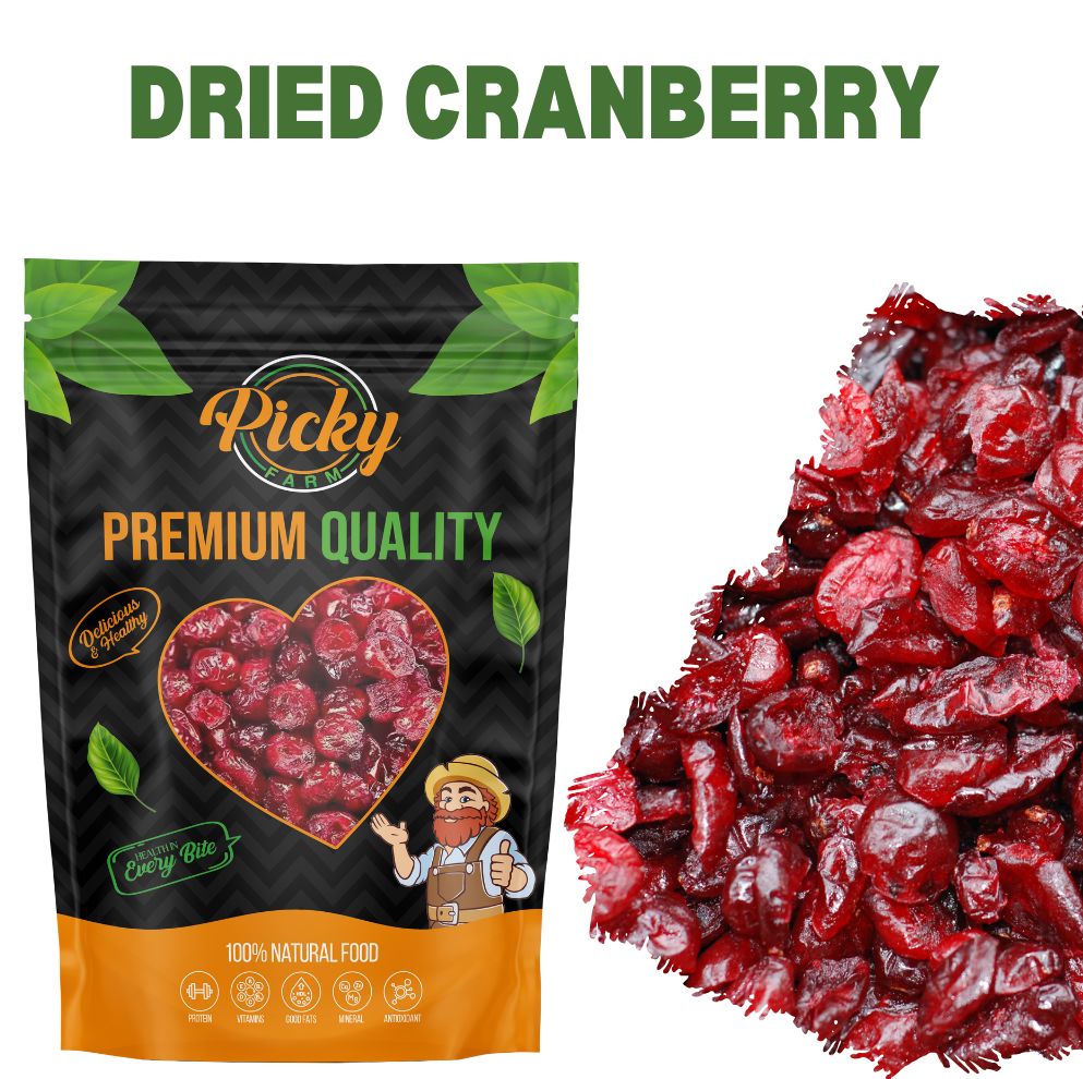 Dried Cranberries | Premium Sweet–Tart Snack