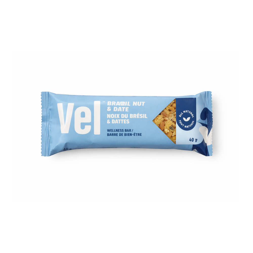 Wellness Bar 40g – Brazil Nut & Date | All Natural Snack Bar | Healthy Energy Bar for On-the-Go