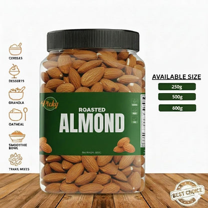 Roasted Almond | Premium Crunchy Whole Almonds