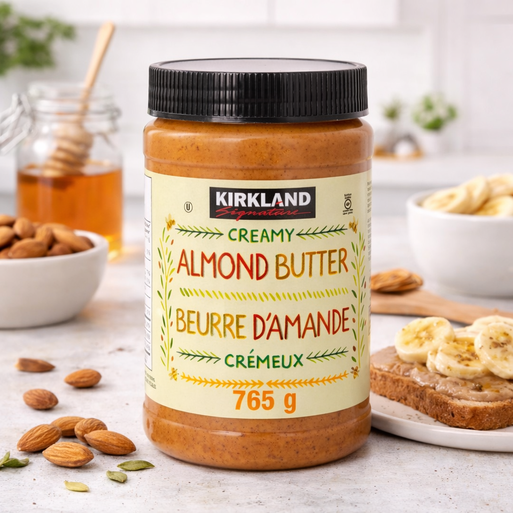 Kirkland Signature Creamy Almond Butter 765g – Premium Almond Spread