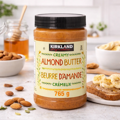 Kirkland Signature Creamy Almond Butter 765g – Premium Almond Spread