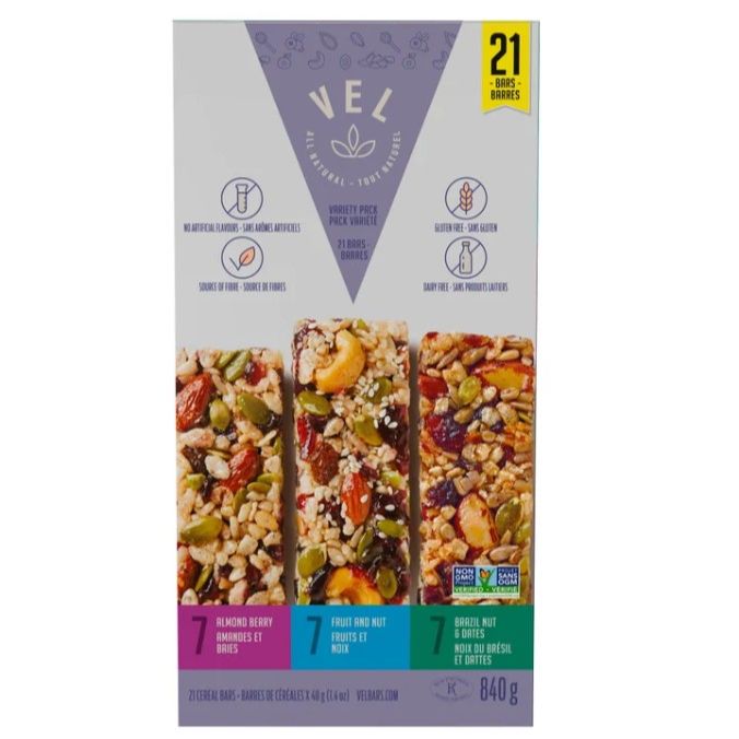 Wellness Bar 40g – Almond & Cranberry | All Natural Snack Bar | Healthy Energy Bar for On-the-Go