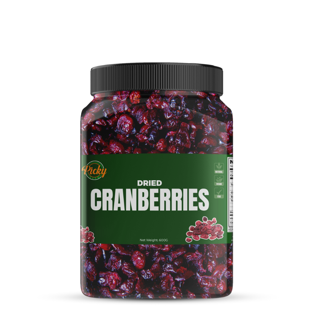 Dried Cranberries | Premium Quality, Naturally Sweet & Tangy | Healthy Dried Fruits Snack | 250g - 1kg