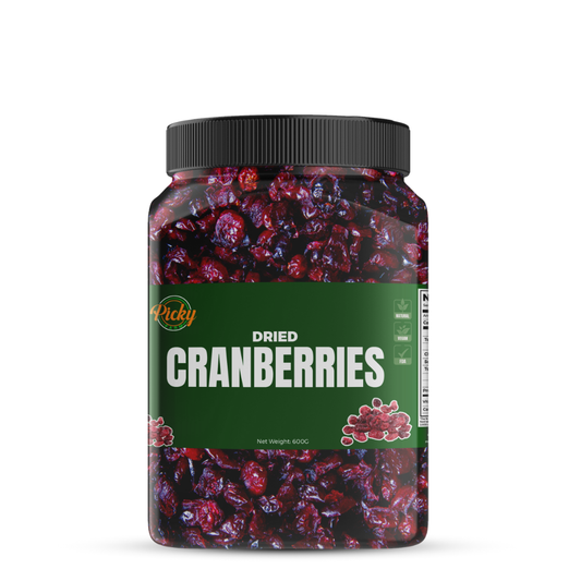 Dried Cranberries | Premium Quality, Naturally Sweet & Tangy | Healthy Dried Fruits Snack | 250g - 1kg